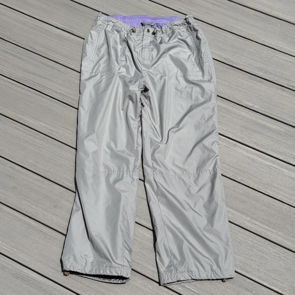 Vtg Oleg Cassini Sport Pants Mens L Windbreaker Drawstring Mesh Lined Outdoor